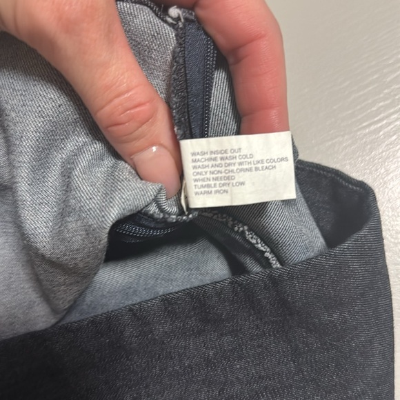 Dark Navy Knee Length Pencil Denim Skirt by Gap - Size 14 - Picture 11 of 13